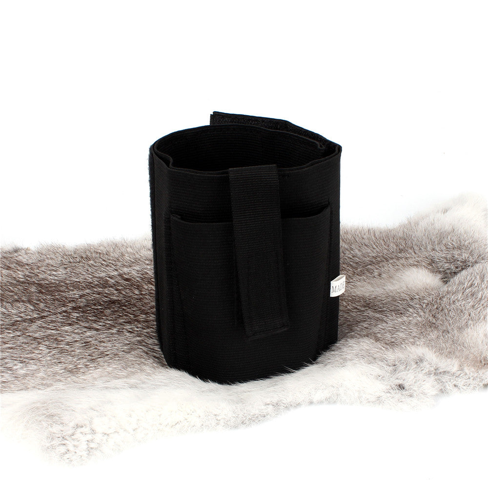 Ohhunt Holster de cheville réglable en néoprène élastique Wrap dissimulé Carry Gun Holster Pistolet Arme de poing Noir