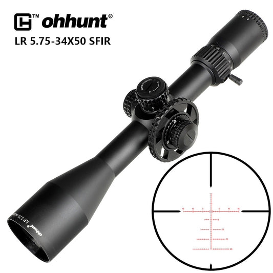 ohhunt® LR 5.75-34x50 SFIR Long Range Tactical Rifle Scope