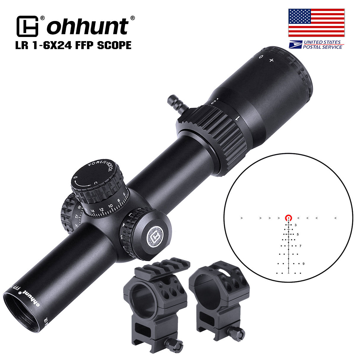 1-6X24IR FFP Rifle scope