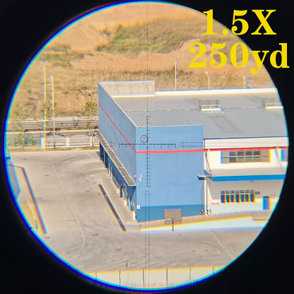 ohhunt® LR FFP 1.5-12X28 IRスコープ、ガラスエッチングレチクル、赤色照明、タレットロックリセット