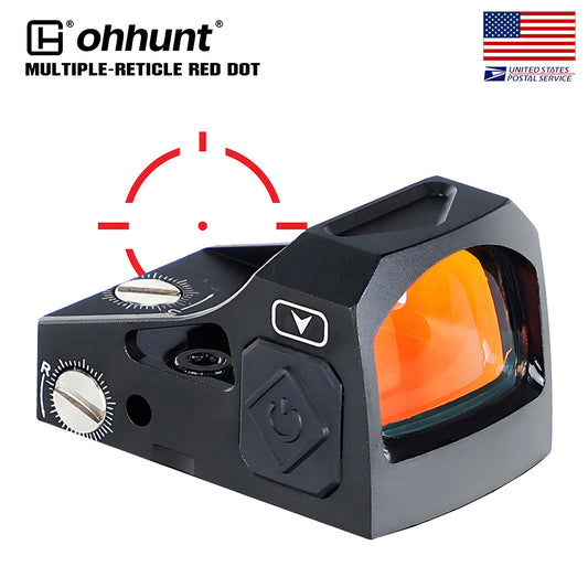 ohhunt® 2 MOA Shake Awake Micro Red Dot Sight 12x Beleuchtungseinstellungen für Pistole