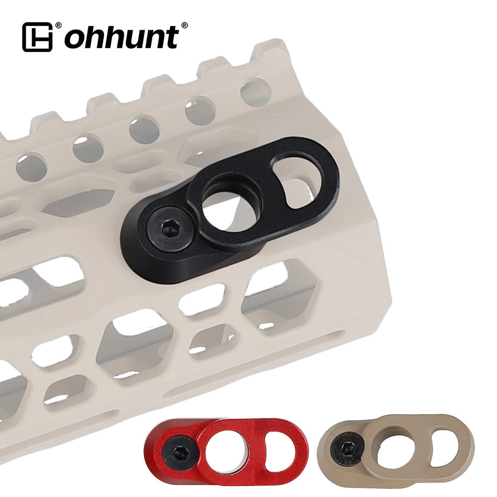 ohhunt® A6 Style Swivels Mount Base Adapter for M-Lok Rail Handguard - Black, Red, Tan Color