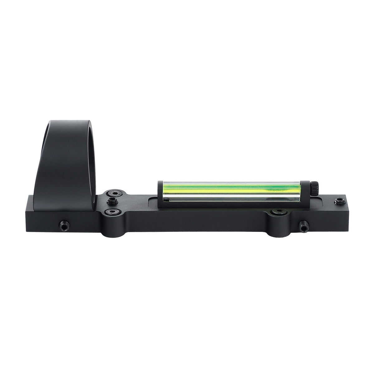 1x32 Ventilated Rib Shotgun Sight Collimator Fiber Optic Circle Dot Sight with Replaceable Red/Green Fiber Optic