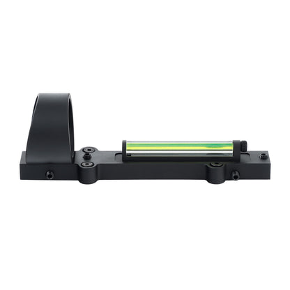 1x32 Ventilated Rib Shotgun Sight Collimator Fiber Optic Circle Dot Sight with Replaceable Red/Green Fiber Optic