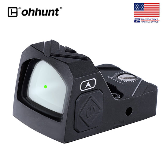 ohhunt® 2 MOA Shake Awake Green Dot Sight Compatible with Picatinny Mount or RMR Footprint