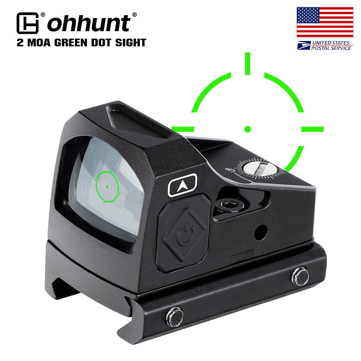 2 MOA Shake Awake Green Dot Sight 