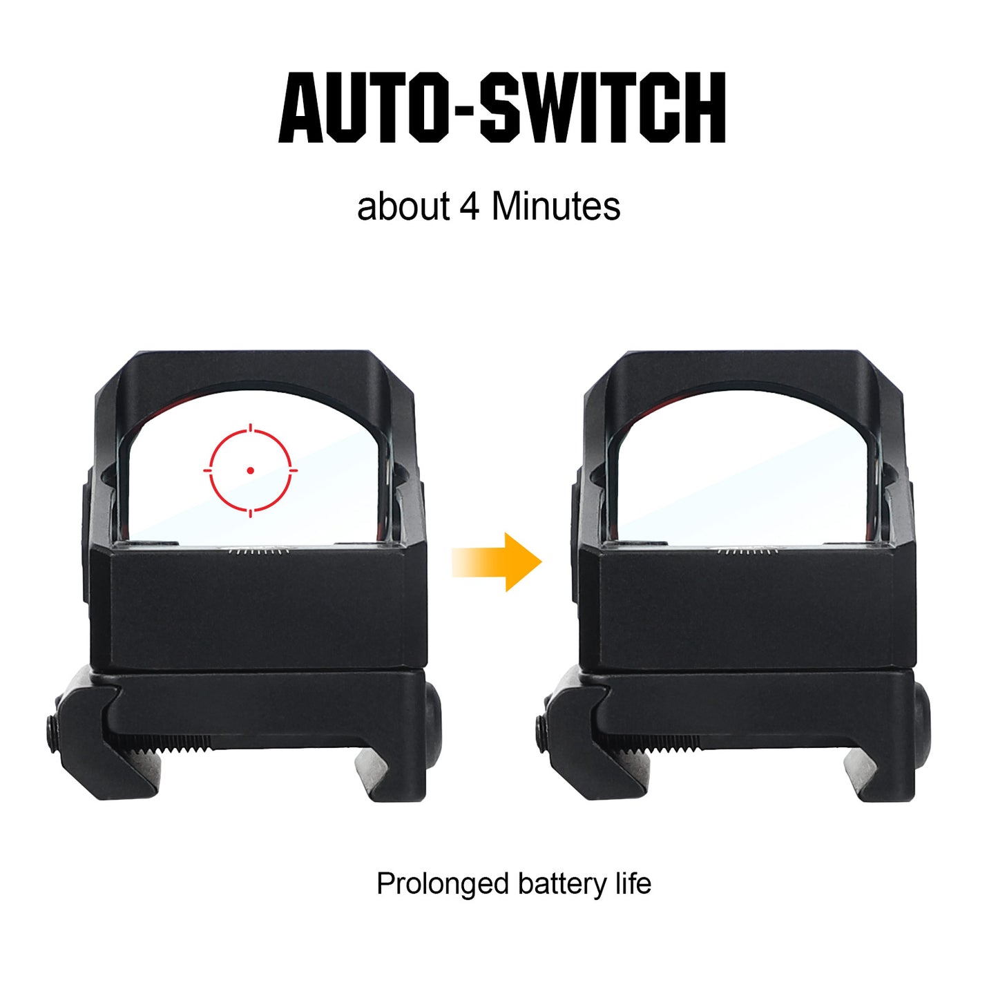ohhunt® 2 MOA Multiple-Reticle Shake Awake Red Dot Sight with RMR Footprint Mount
