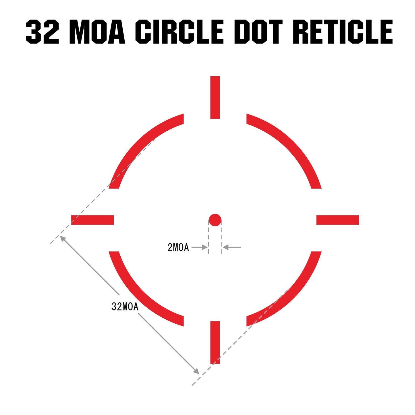 ohhunt® 2 MOA Multiple-Reticle Shake Awake Red Dot Sight with RMR Footprint Mount