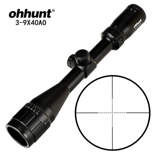 ohhunt 3-9X40 AO Hunting Rifle Scope Mil Dot
