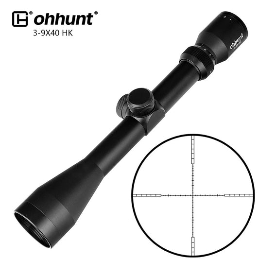 Ohhunt 3-9X40 HK Hunting Rifle Scope with Scope Rings