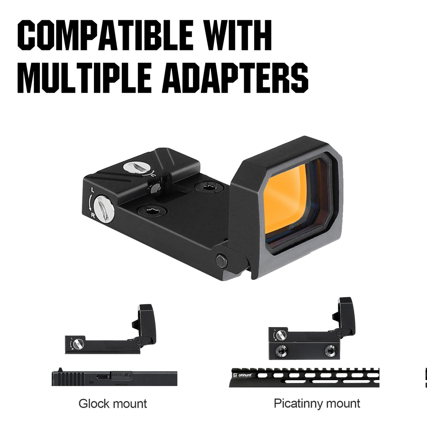  Flip Up 3 Moa Red Dot Sight Come With Multiple Mount Adapters