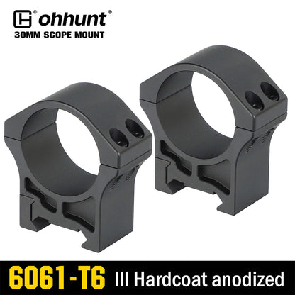 ohhunt® High Quality 30mm Scope Rings for Picatinny Rail - Medium Profile