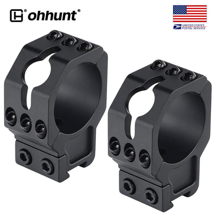 30mm Dovetail Scope Rings for 3/8“ 11mm Dovetail Rails -High Profile 1.25" Height