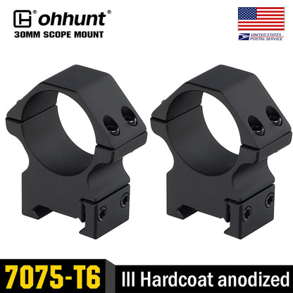  High Profile 30mm Picatinny Scope Rings