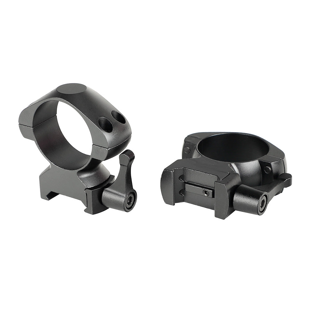 ohhunt® Steel Quick Release 30mm Picatinny Scope Rings Mount High Profile 2PCs