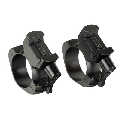 ohhunt® Steel Quick Release 30mm Picatinny Scope Rings Mount High Profile 2PCs