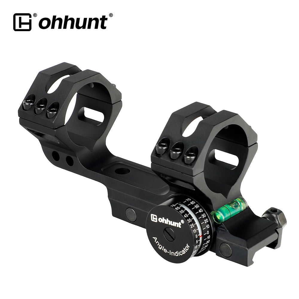 Drop Angle Scope ohhunt® 35mm Cantilever Scope Mount with Angle Cosine Indicator Bubble