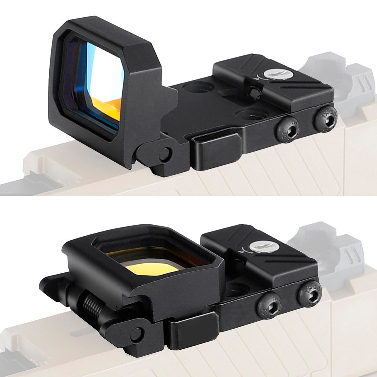 ohhunt® 3 Moa フリップアップ レッド ドット サイト ミニ 折りたたみ