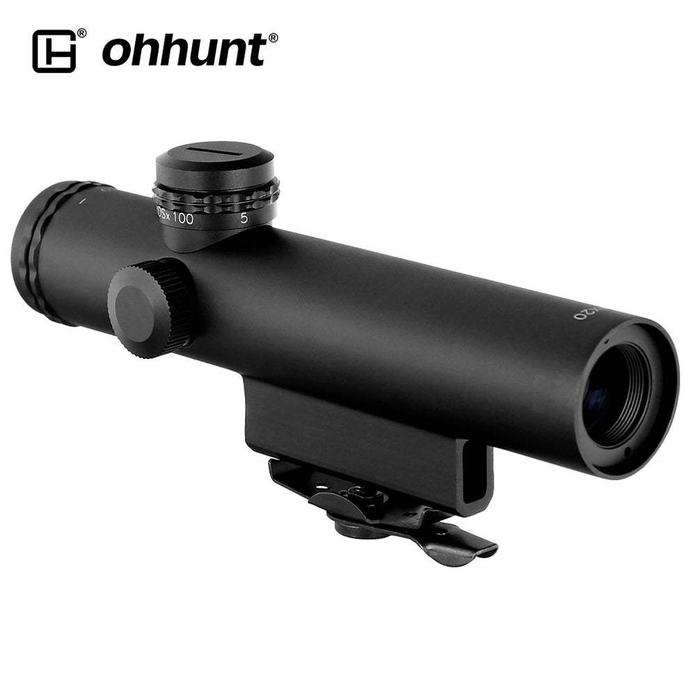 ohhunt® 4x20 Carry Handle Optic Compact Rifle Scope with BDC Turret