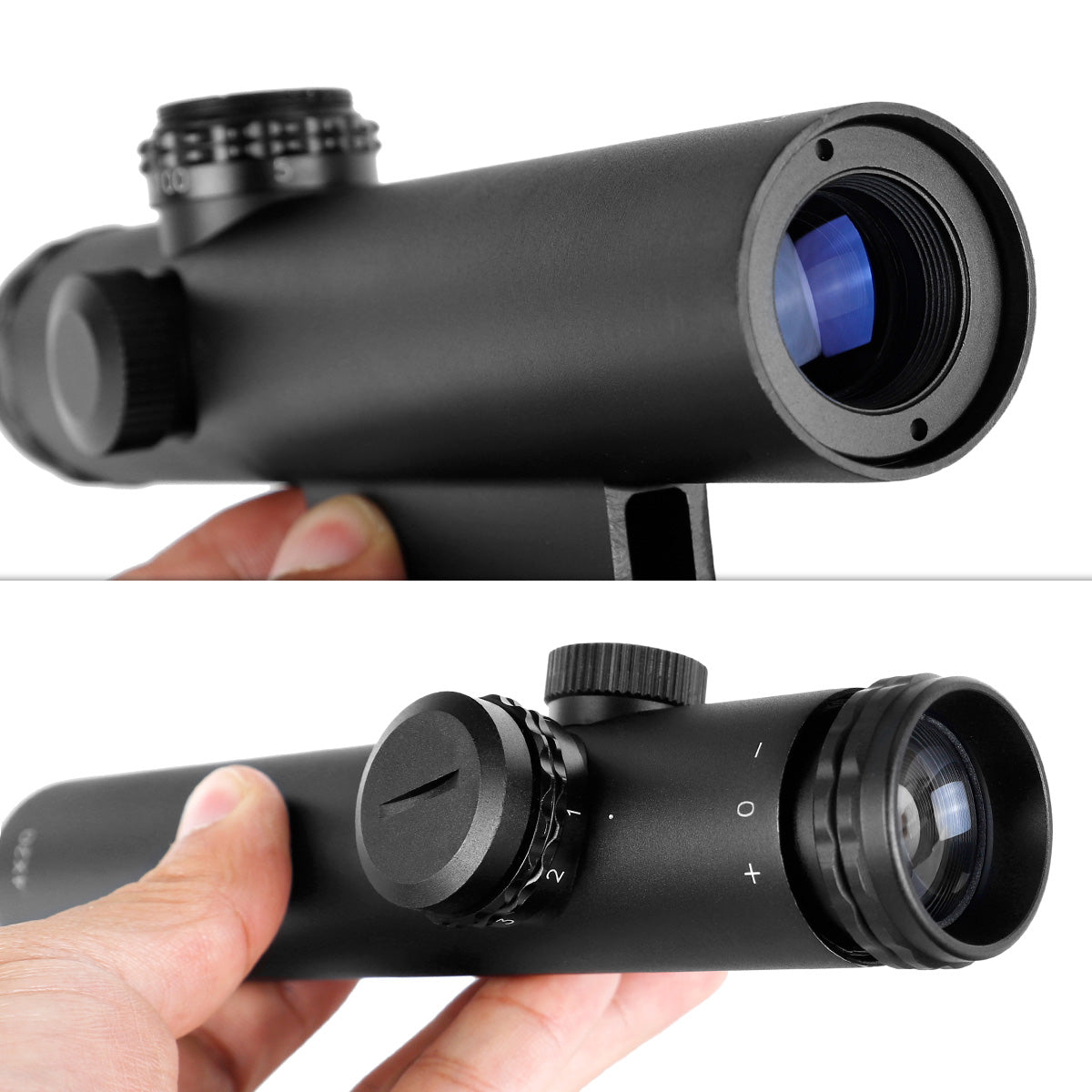 ohhunt® 4x20 Compact Rifle Scope w/ Carry Handle Mount BDC Turret