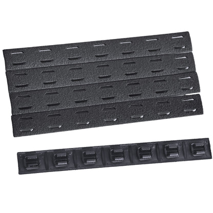 5.5 inch M-LOK Rail Covers Kit Non-Slip Handguard Cover Panel - Black, 5 PCS