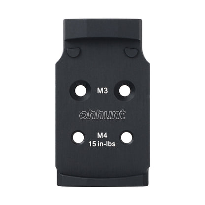ohhunt Optic Adapter Plate Compatible with Walther PDP 2.0, Compatible with Holosun 407K/507K/EPS Carry/EPS/Osight K S SE/RomeoZero