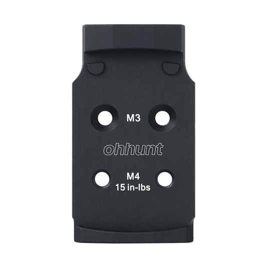ohhunt Optic Adapter Plate Compatible with Walther PDP 2.0, Compatible with Holosun 407K/507K/EPS Carry/EPS/Osight K S SE/RomeoZero