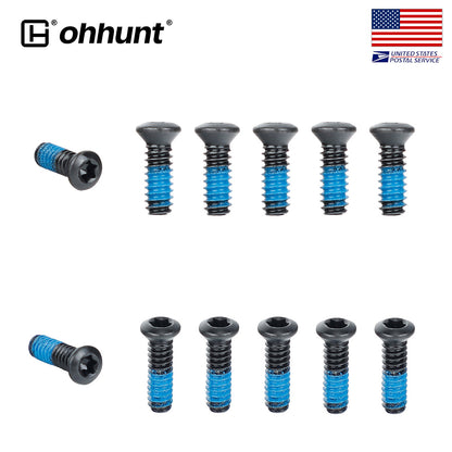 ohhunt® Replacement #6-32 Red Dot Screws for Holosun 407K/507K/EPS/EPS Carry fit S&W Equalizer, M&P 5.7, M&P 22 Magnum