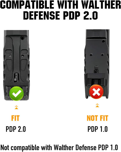 ohhunt Optic Adapter Plate Compatible with Walther PDP 2.0, Compatible with Holosun 407K/507K/EPS Carry/EPS/Osight K S SE/RomeoZero