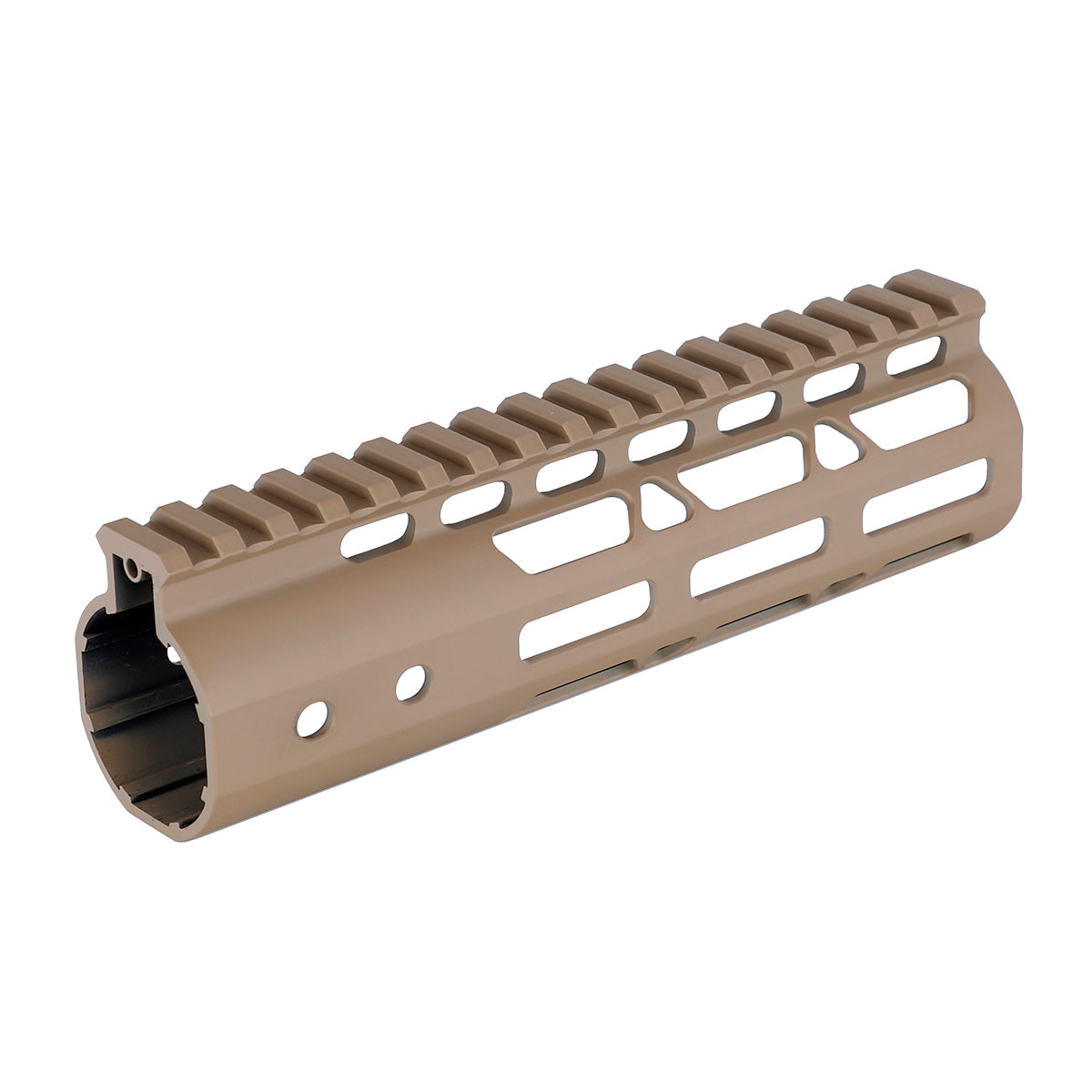 ohhunt AR15 Desert Tan M-lok Handguard with Steel Barrel Nut