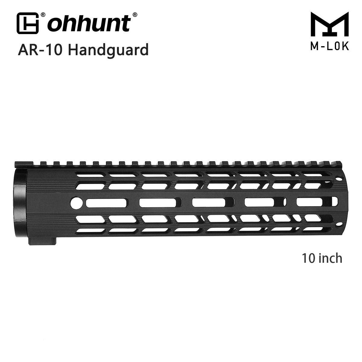 Hfile Hand Ultra Light AR10 .308 M-lok Free Float Handguard - 10 inch – ohhunt