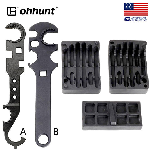 ohhunt® AR15 Armorer's Barrel Nut Castle Nut Wrench for M4 M16 Multi-Fuction Tool