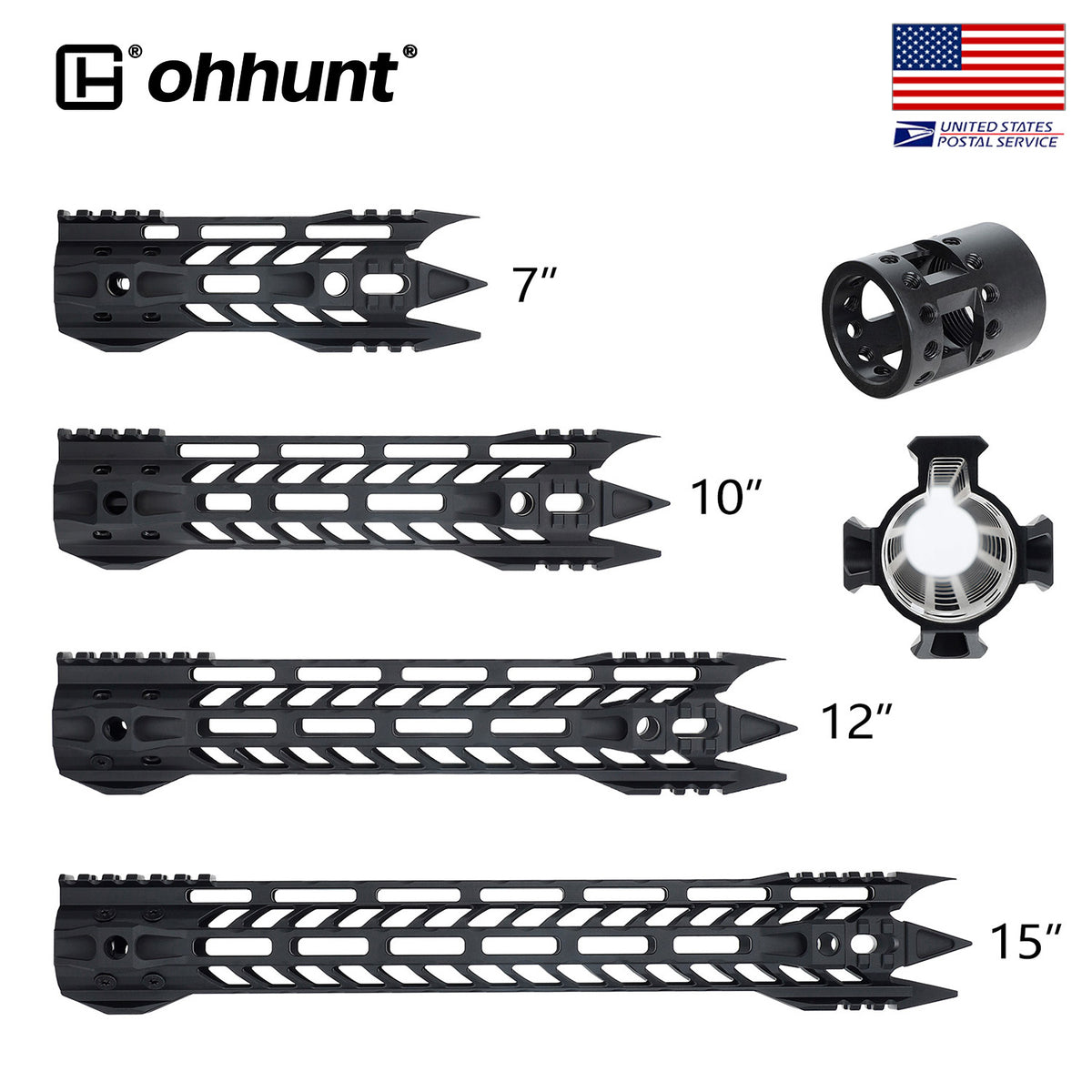 AR15 Spiked Handguard Javelin Style