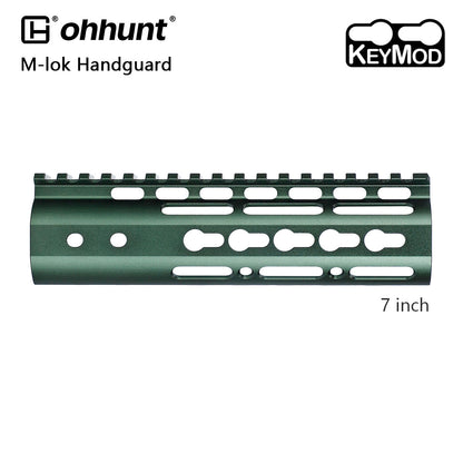 AR15 7" Keymod Handguard Green Color