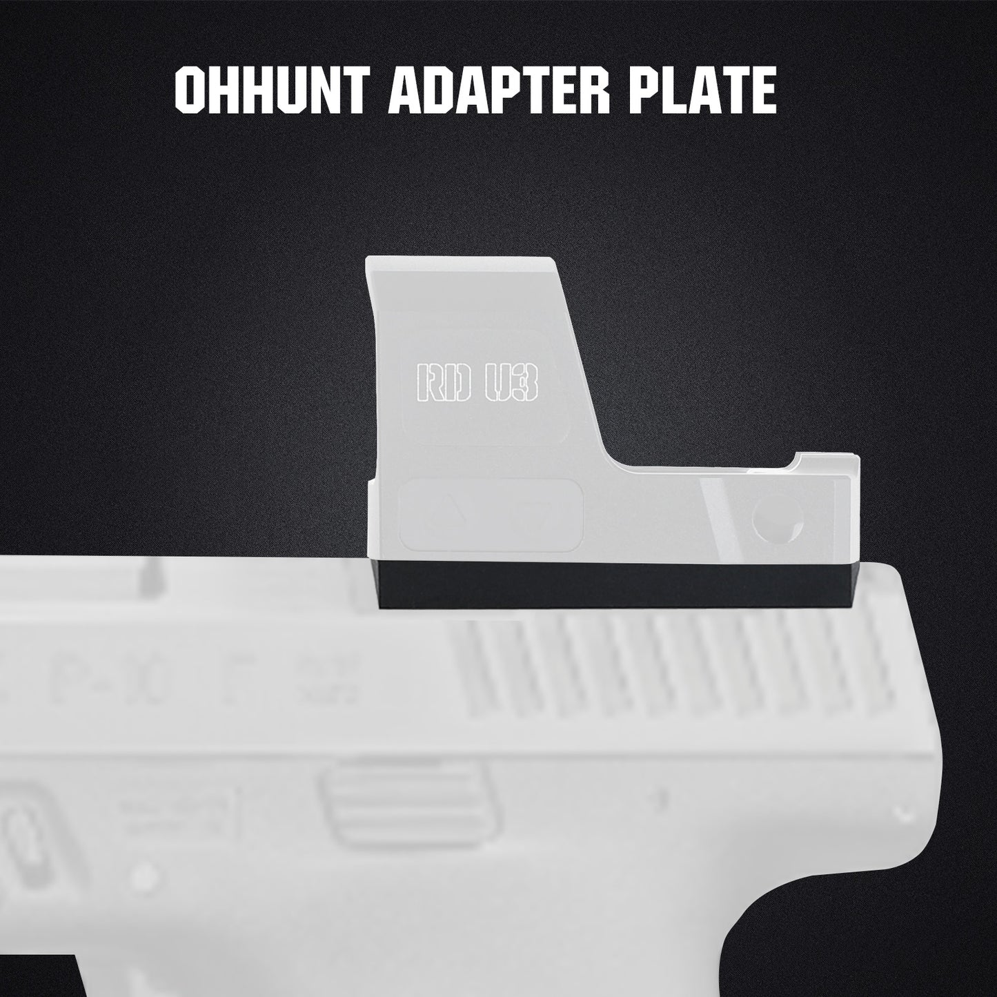 ohhunt® Glock Red Dot Adapter Plate Compatible with RMSc Footprint Red Dot Holosun 407K/507K/EPS