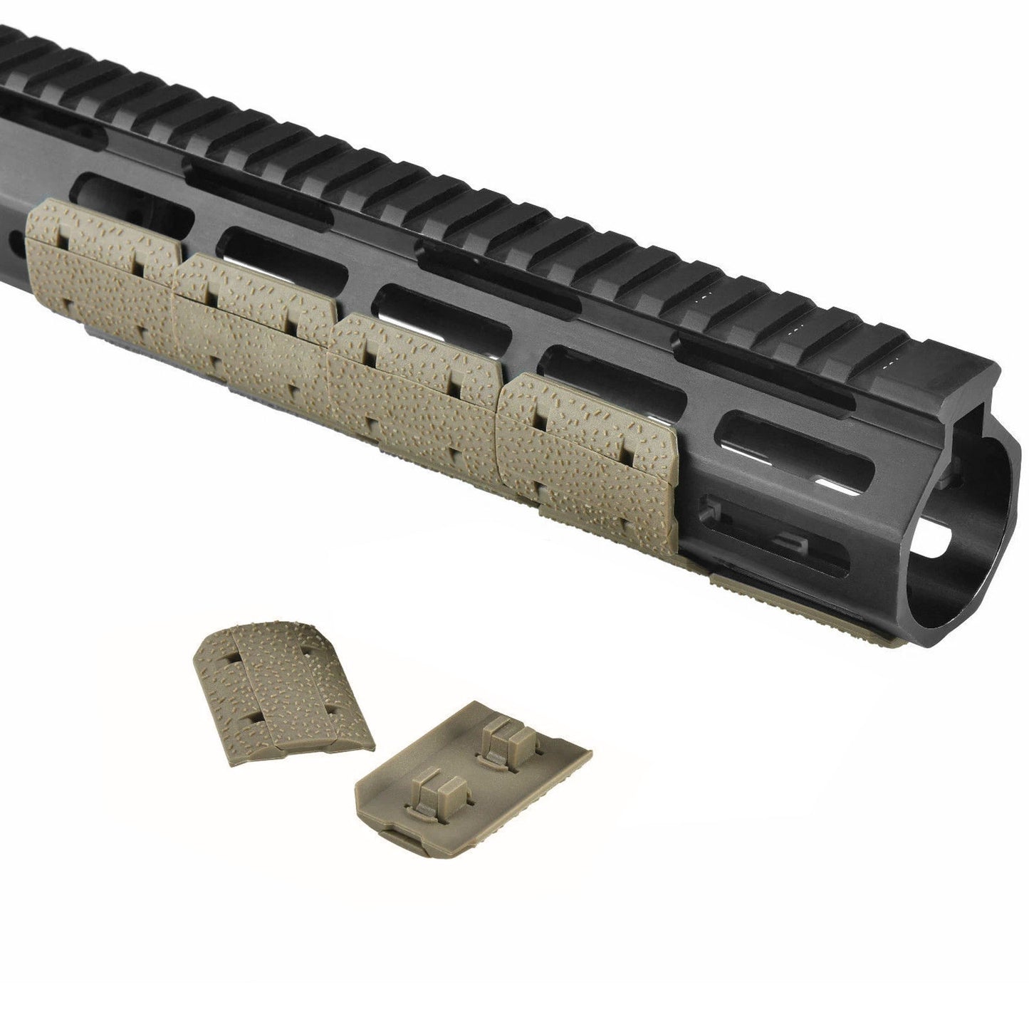 ohhunt® M-LOK Rail Covers Snap-in Handguard Cover Tan - 12 PCS