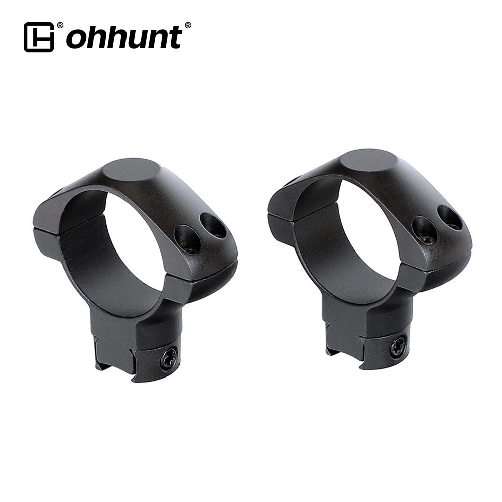 Scope Riser Rings ohhunt® Steel 30mm Dovetail Scope Rings for .22 Dovetail Airgun - High