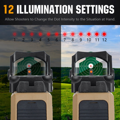 ohhunt® 2 MOA Shake Awake Micro Red Dot Sight - B Model