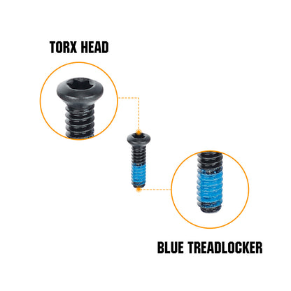 ohhunt® Replacement #6-32 Red Dot Screws for Holosun 407K/507K/EPS/EPS Carry fit S&W Equalizer, M&P 5.7, M&P 22 Magnum