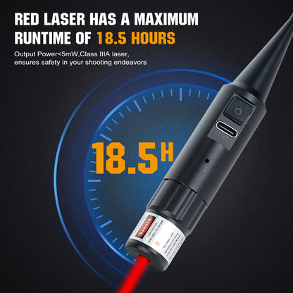 ohhunt® Rechargeable Style Bore Sight Kit, Compatible with 0.159 to .998 Calibers with 32 Adapters