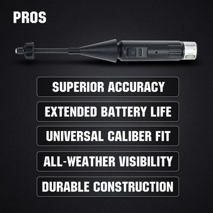 ohhunt® Rechargeable Style Bore Sight Kit, Compatible with 0.159 to .998 Calibers with 32 Adapters
