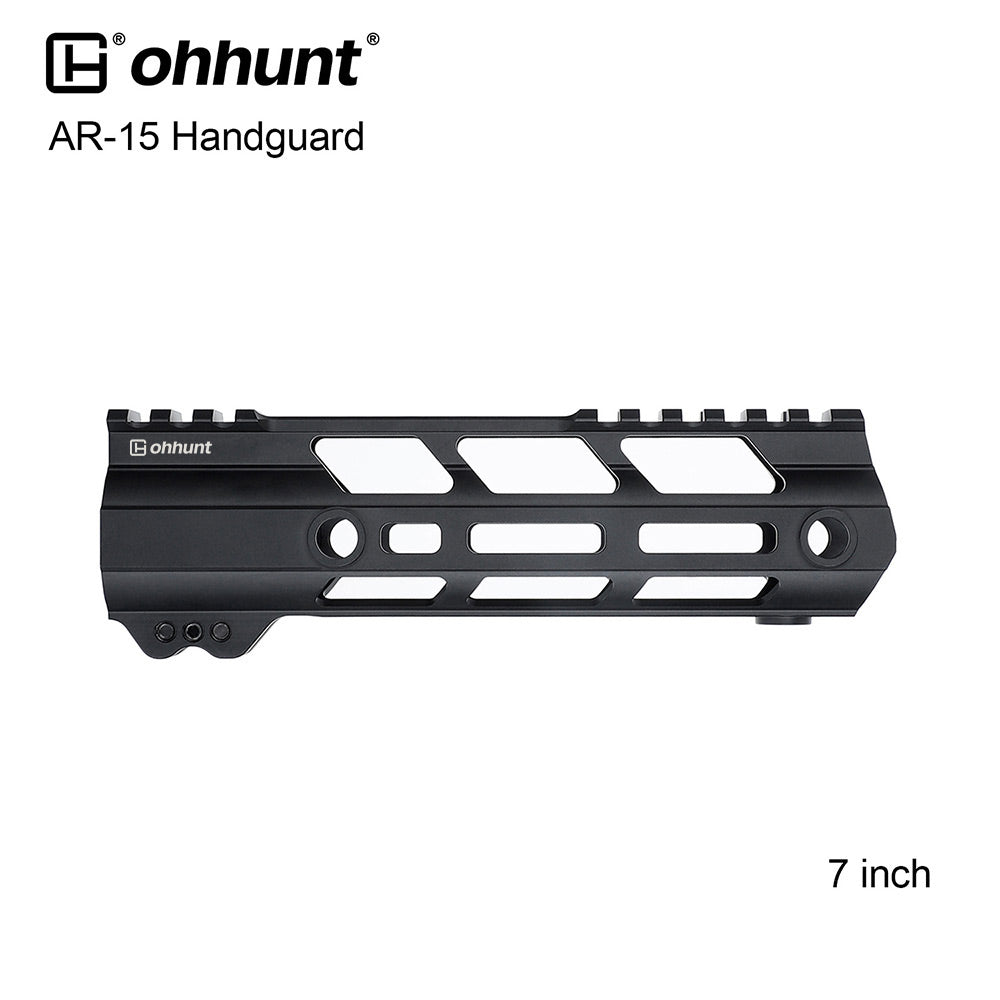 ohhunt Gen2 AR-15 Lightweight Free Float M-LOK Handguard - 7 inch