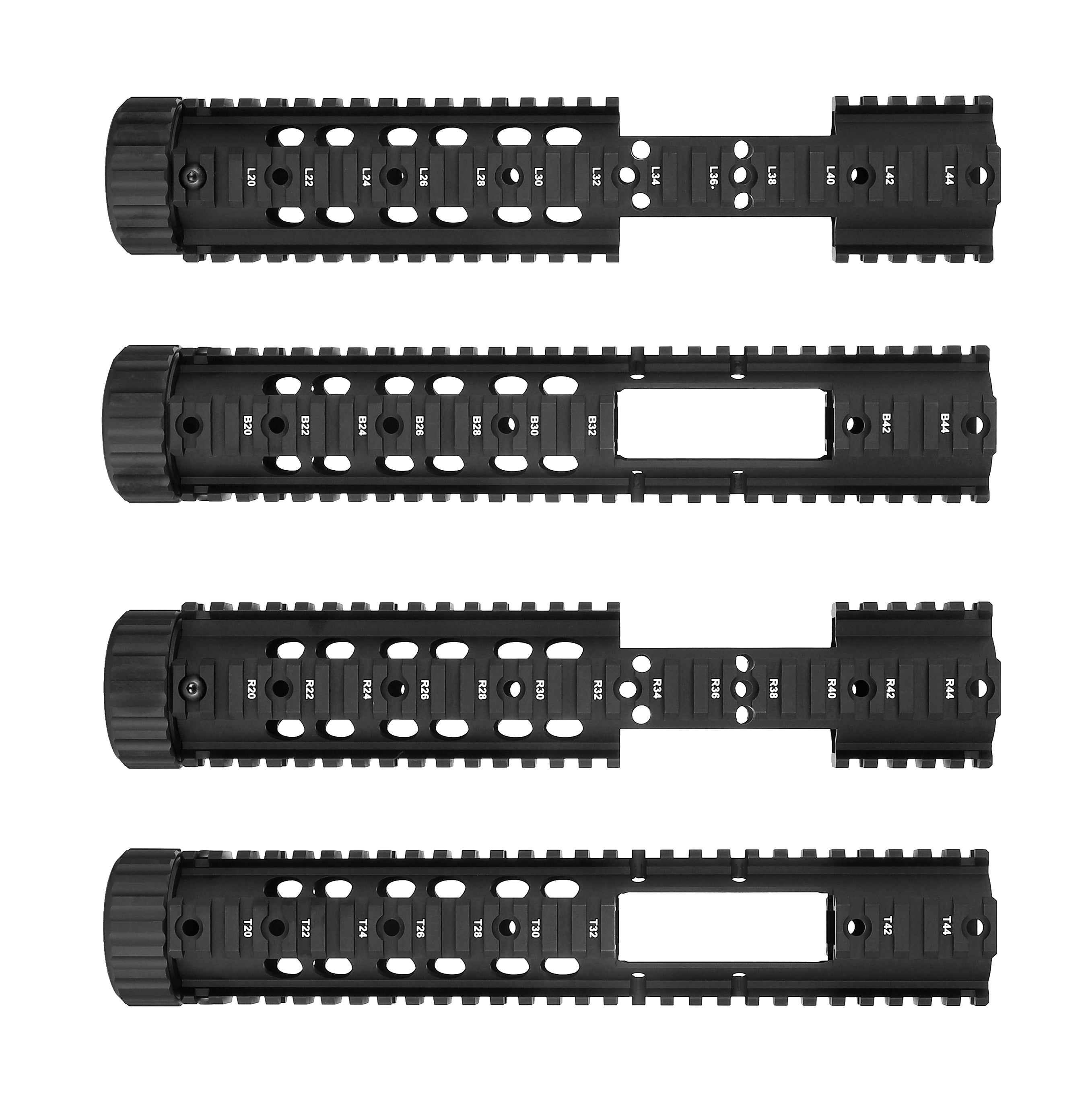 ohhunt® M4 M16 AR15 フリーフロート クアッドレール ハンドガード FSP