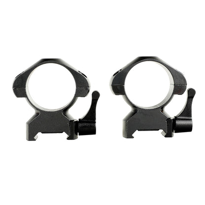 ohhunt® Steel Quick Release 30mm Picatinny Scope Rings Mount Med Profile