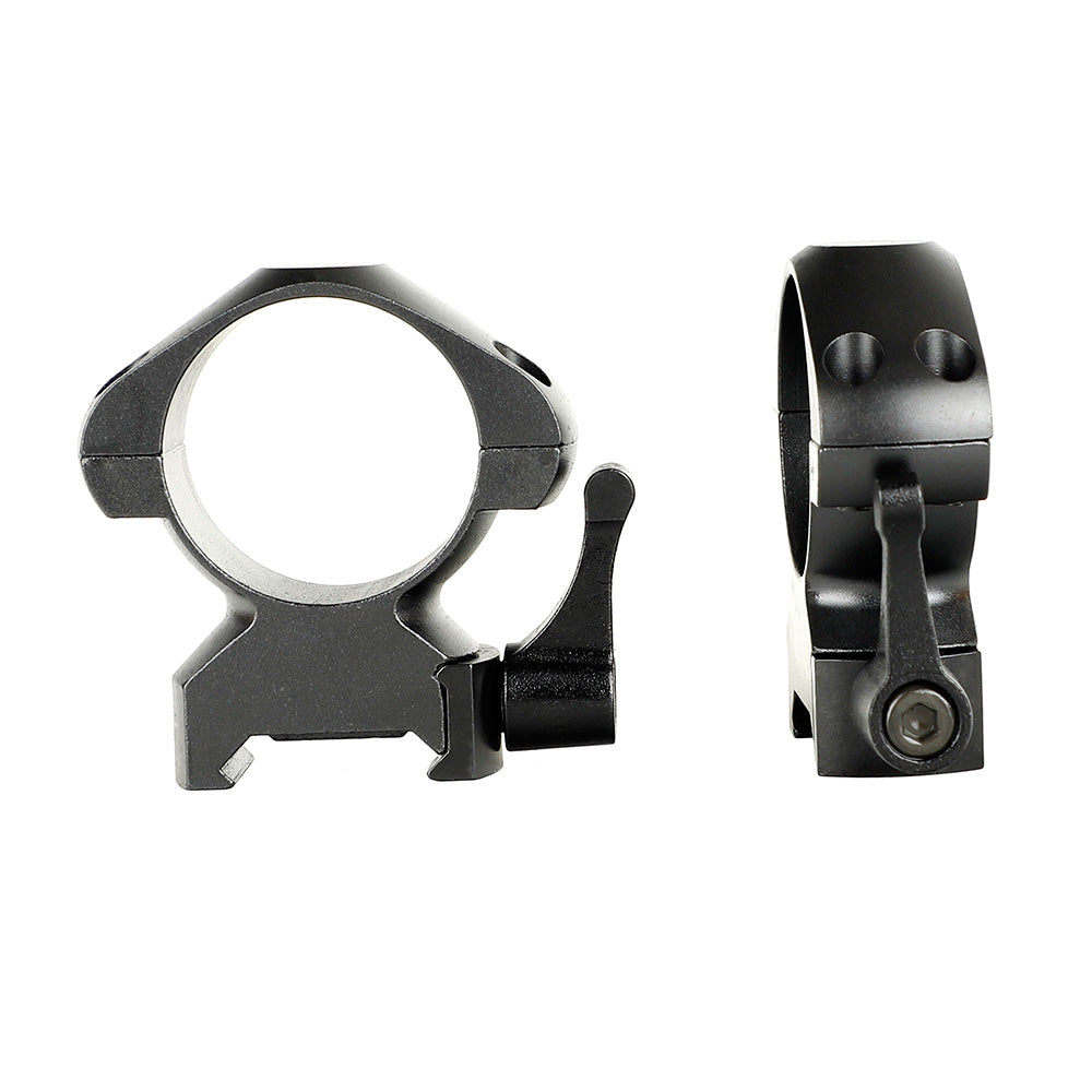 ohhunt® Steel Quick Release 30mm Picatinny Scope Rings Med Profile