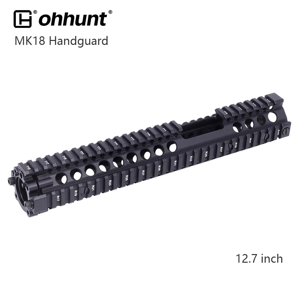ohhunt® MK18 Handguard Free Float Quad Rail Drop-in Design AR-15 - Black, Coyote Tan, Desert Tan Color