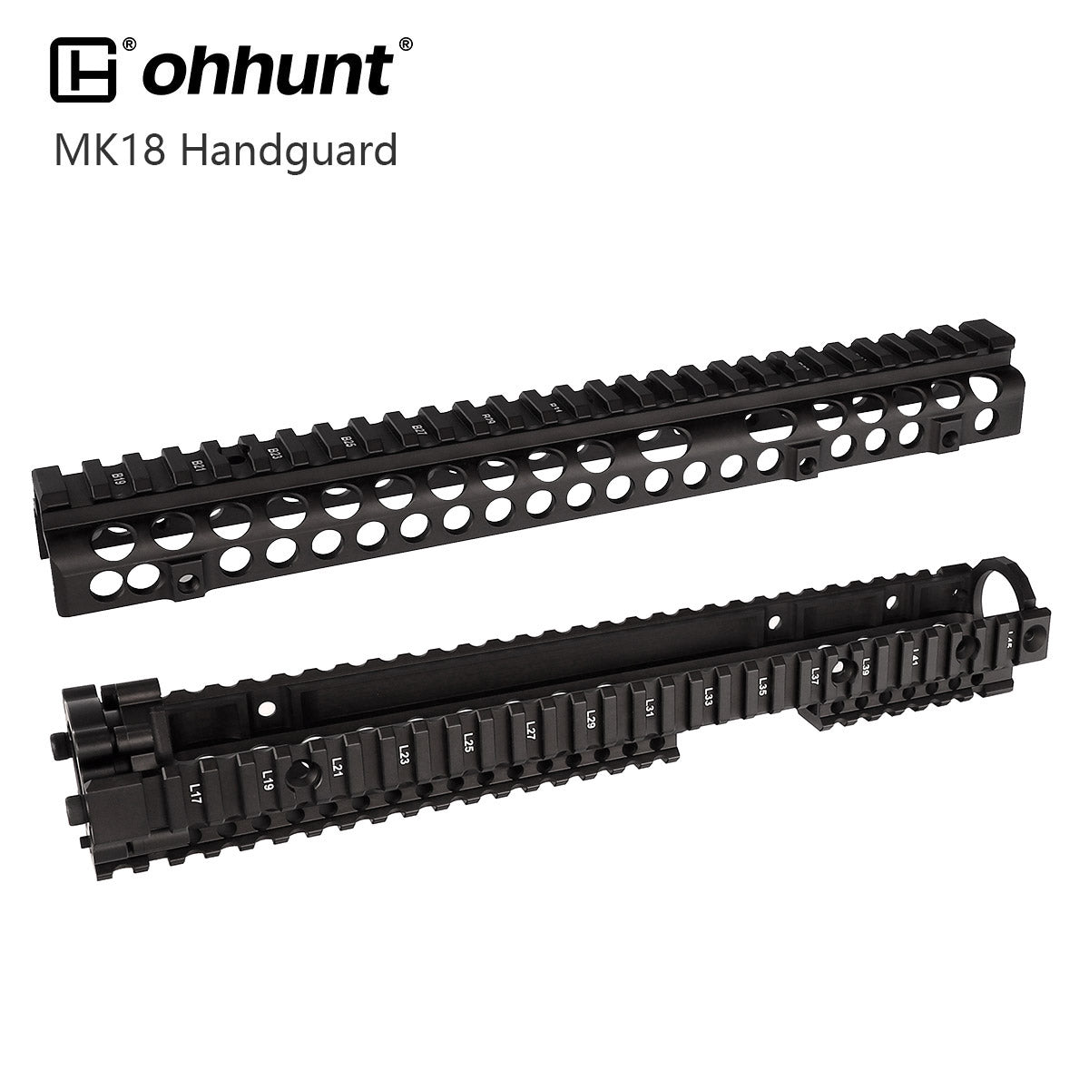 Ohhunt AR-15 7インチ フリーフロート クワッドレール ハンドガード