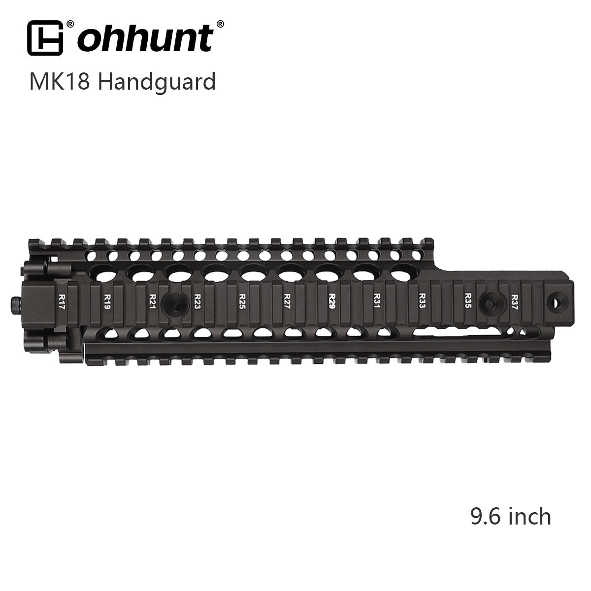 Coyote Tan MK18 Handguard FSP Cutout Quad Rail Free Floating Barrel Two-pieces Design AR-15 Deep FDE- 9.6 inch