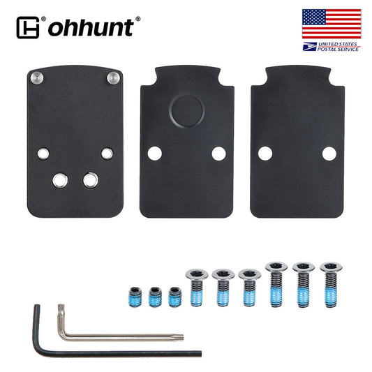 ohhunt® Red Dot Sight Mounting Plate Adapter for Trijicon RMR SRO Holosun 407C 507C 508T