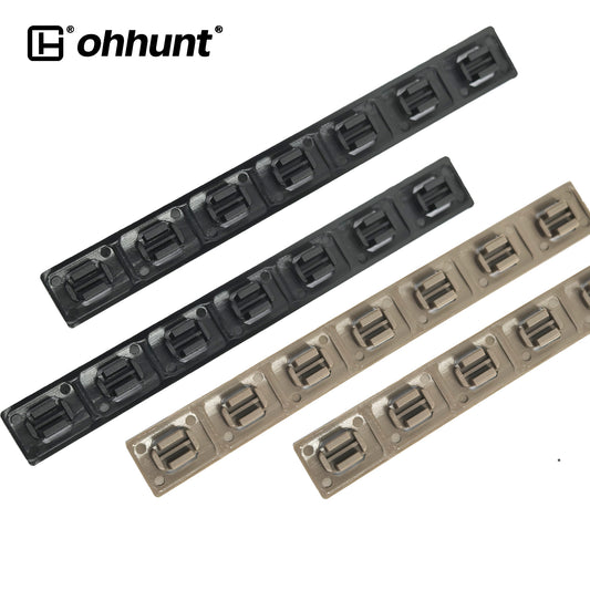 5.5" M-LOK Rail Cover Snap-in Handguard Slot Cover Panel - Black, 5.5 inch